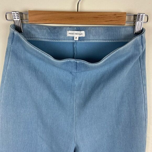 Good American Pull-On Wide Leg Palazzo Jeans - Picture 8 of 8